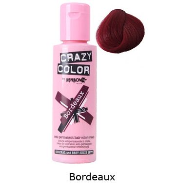 Crazy Color - Bordeaux Coloration semi permanente - Rouge